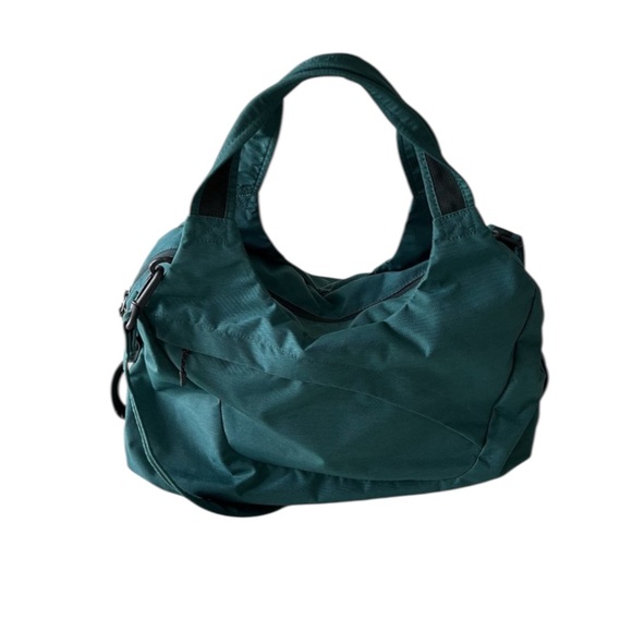 Eddie Bauer Mini Zen Tote Nylon Teal Blue Travel Bag Shoulder Strap Carry On NWT - Picture 8 of 8